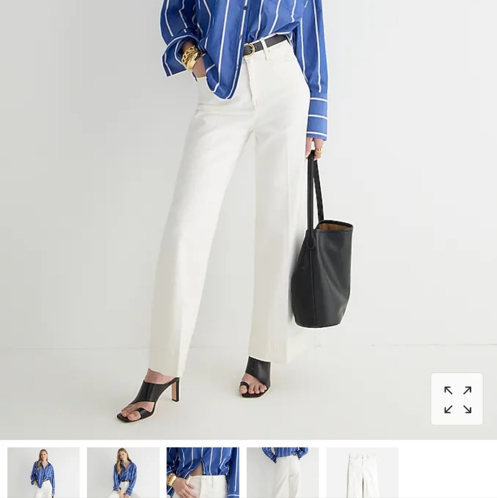 J Crew New with Tags 31 Tall White Jeans